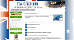 Desktop Screenshot of eta-evisitor.com